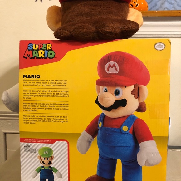 Mario Super Mario jumbo plush toy 20” - Picture 5 of 11